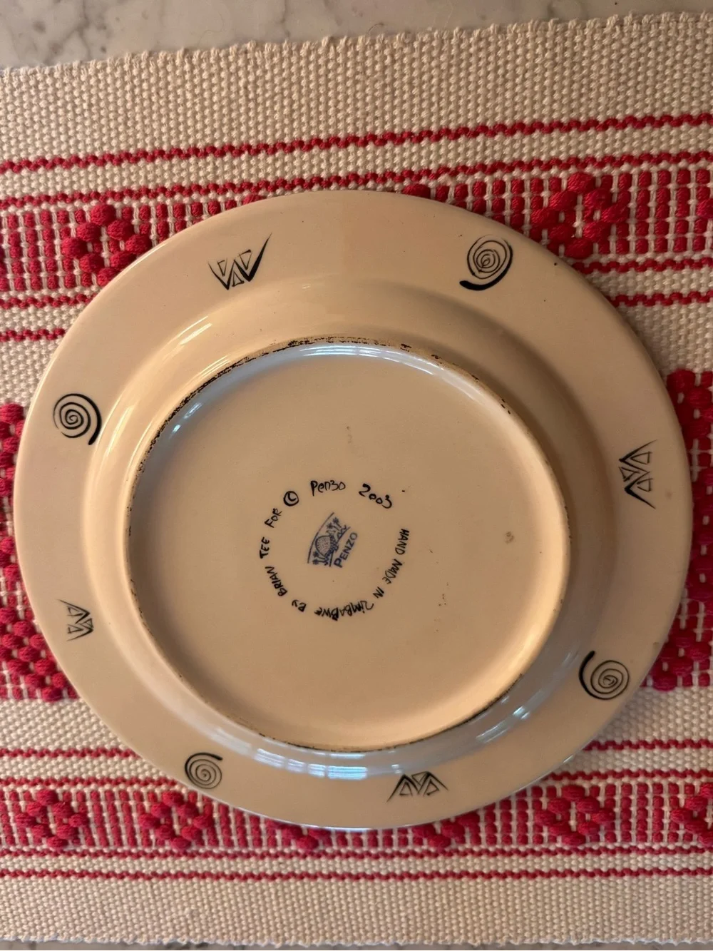 Penzo Zimbabwe handpainted plate, like new